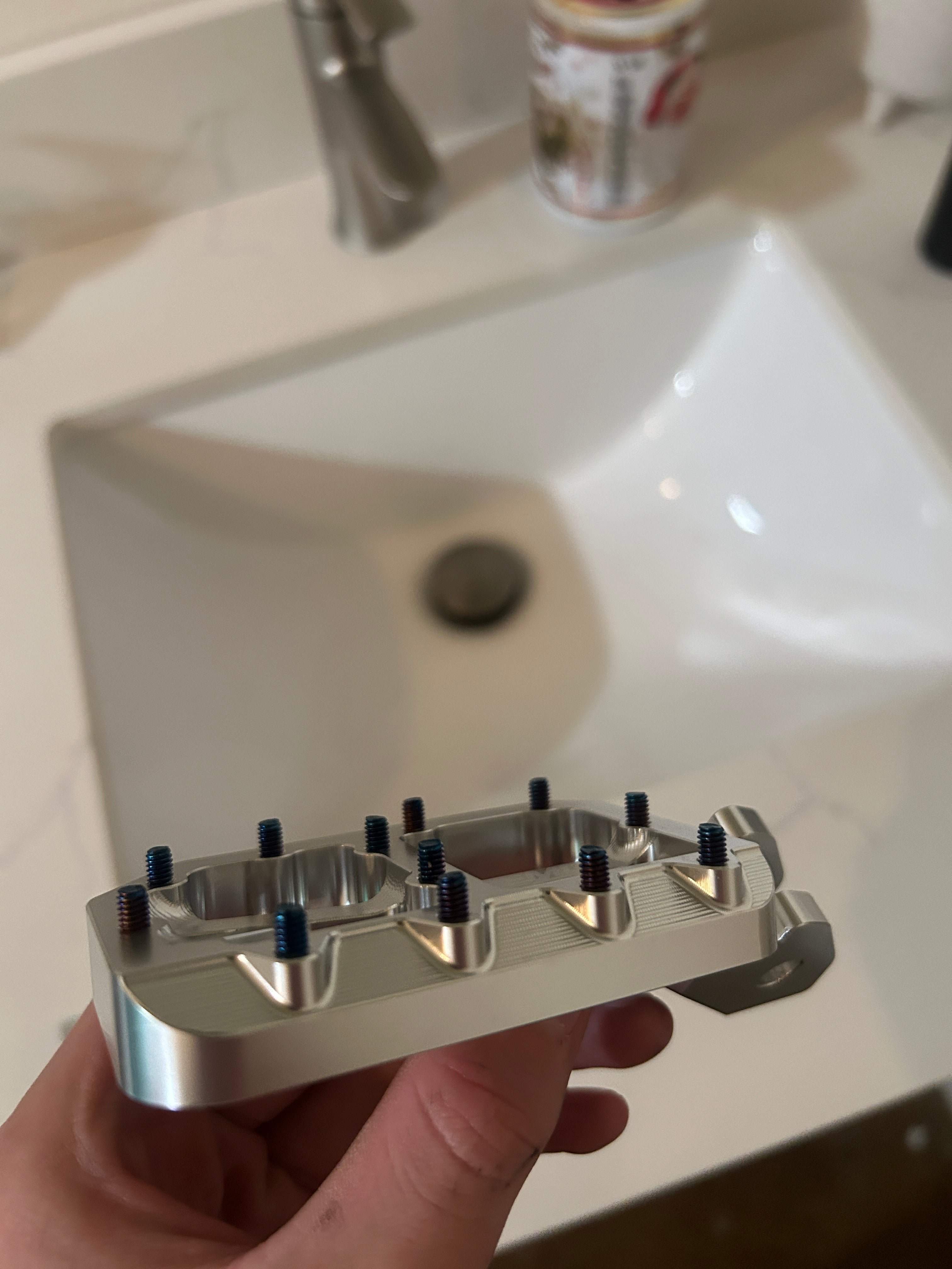 Raw pegs with titanium pins